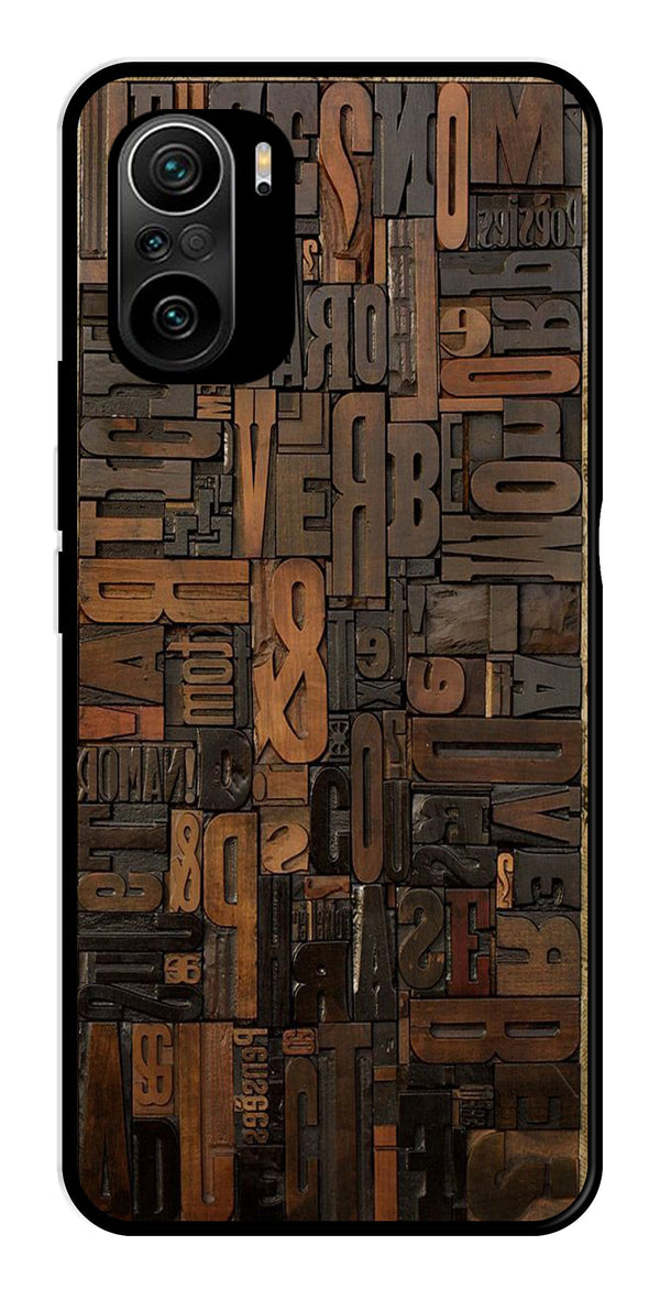 Alphabets Metal Mobile Case for Xiaomi 11X   (Design No -32)