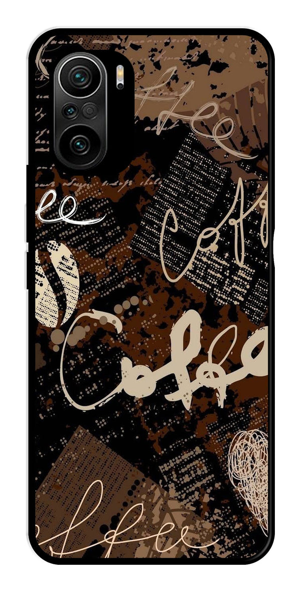 Coffee Pattern Metal Mobile Case for Xiaomi 11X   (Design No -37)