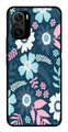Flower Leaves Design Metal Mobile Case for Xiaomi 11X   (Design No -50)