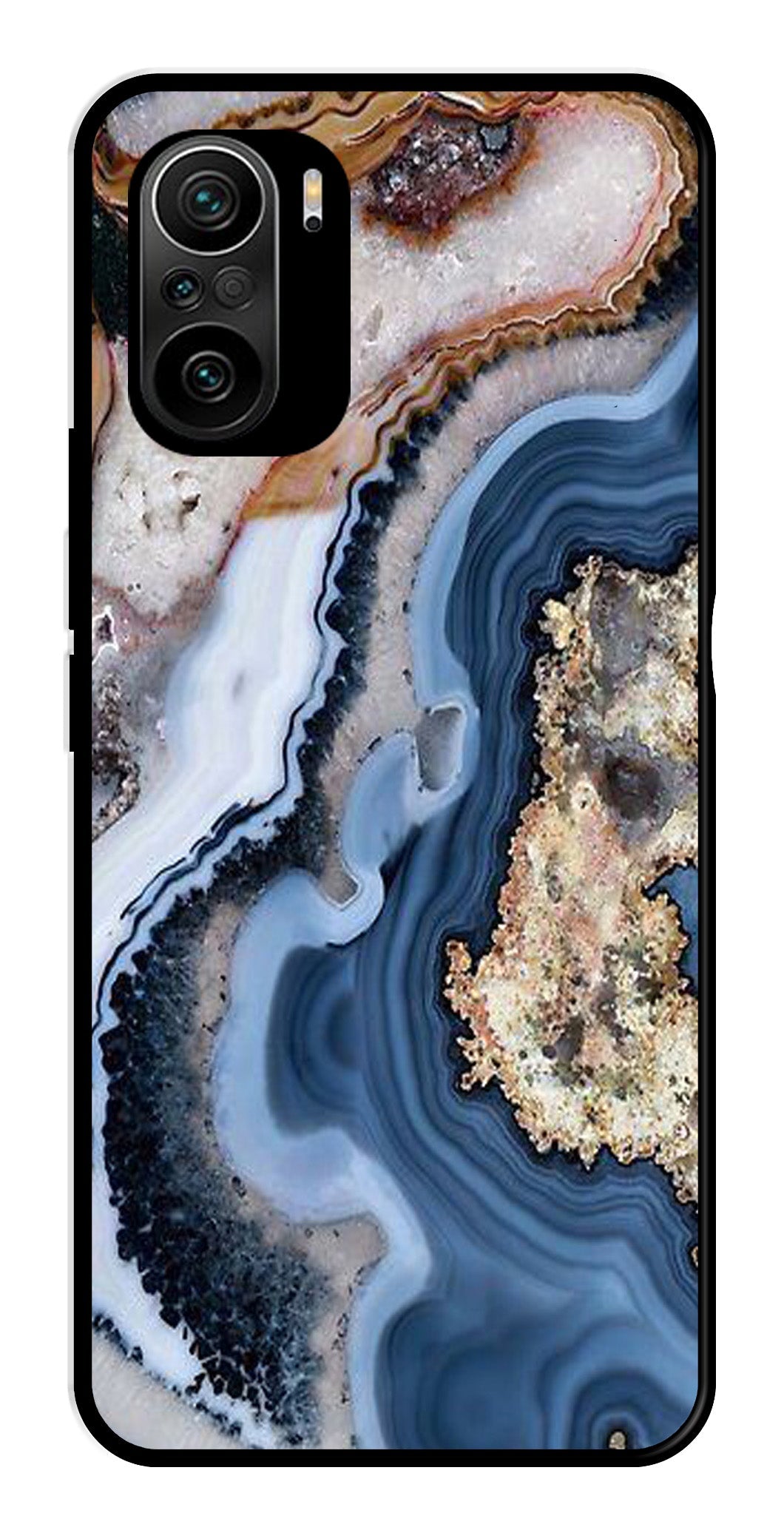 Marble Design Metal Mobile Case for Xiaomi 11X   (Design No -53)