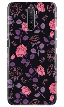 Rose Black Background Mobile Back Case for Realme X2 Pro (Design - 27)
