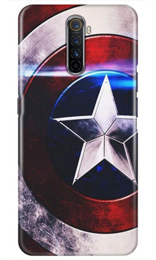 Captain America Shield Mobile Back Case for Realme X2 Pro (Design - 250)