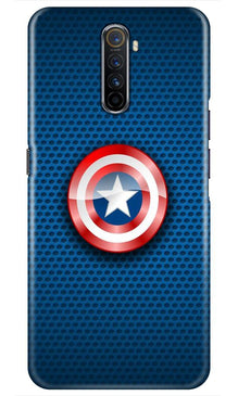 Captain America Shield Mobile Back Case for Realme X2 Pro (Design - 253)
