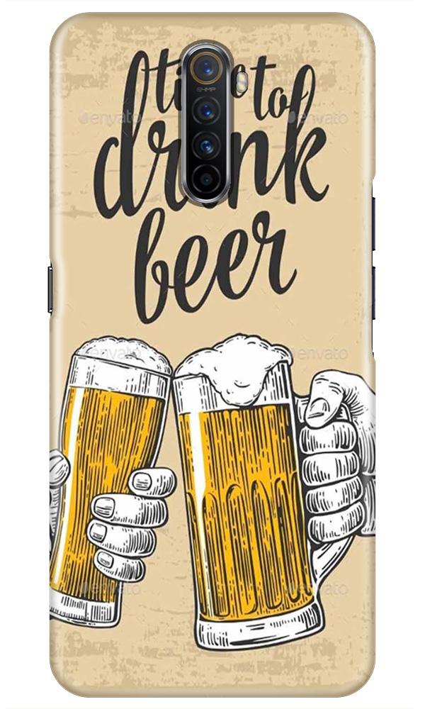 Drink Beer Mobile Back Case for Realme X2 Pro  (Design - 328)