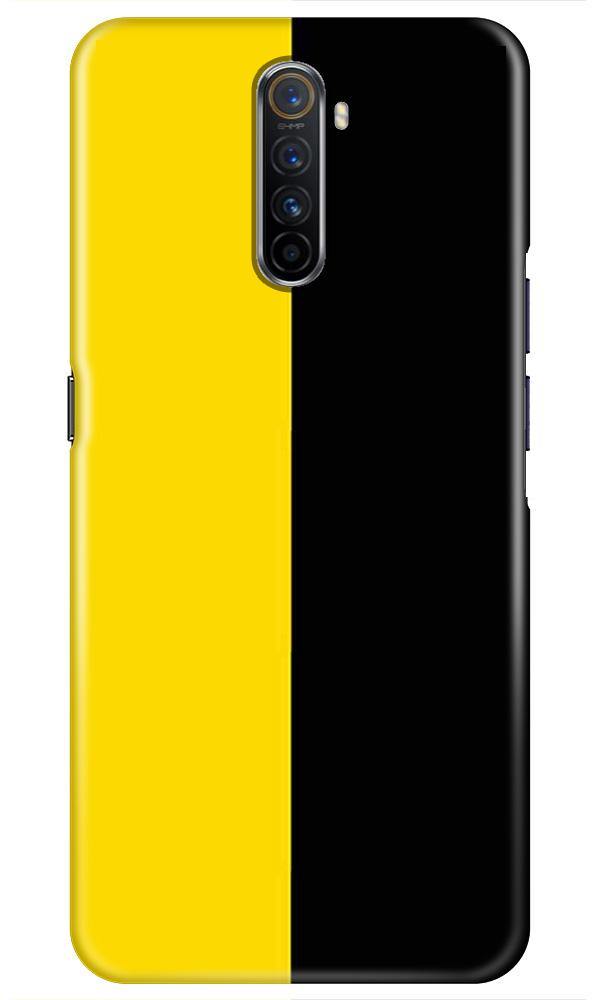 Black Yellow Pattern Mobile Back Case for Realme X2 Pro  (Design - 397)