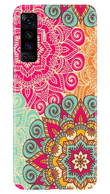 Rangoli art Mobile Back Case for Vivo X50 (Design - 6)