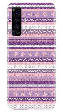 Zigzag line pattern3 Mobile Back Case for Vivo X50 (Design - 11)
