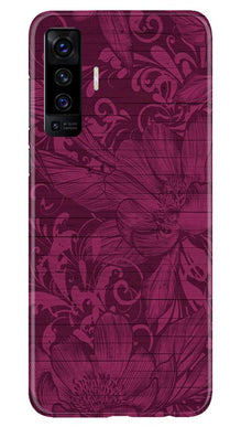Purple Backround Mobile Back Case for Vivo X50 (Design - 22)