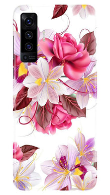 Beautiful flowers Mobile Back Case for Vivo X50 (Design - 23)