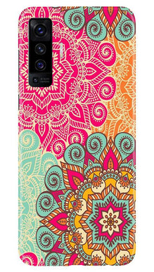 Rangoli art2 Mobile Back Case for Vivo X50 (Design - 29)