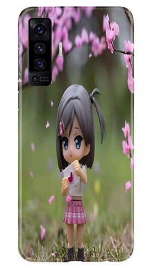 Cute Girl Mobile Back Case for Vivo X50 (Design - 92)