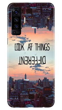 Look at things different Mobile Back Case for Vivo X50 (Design - 99)
