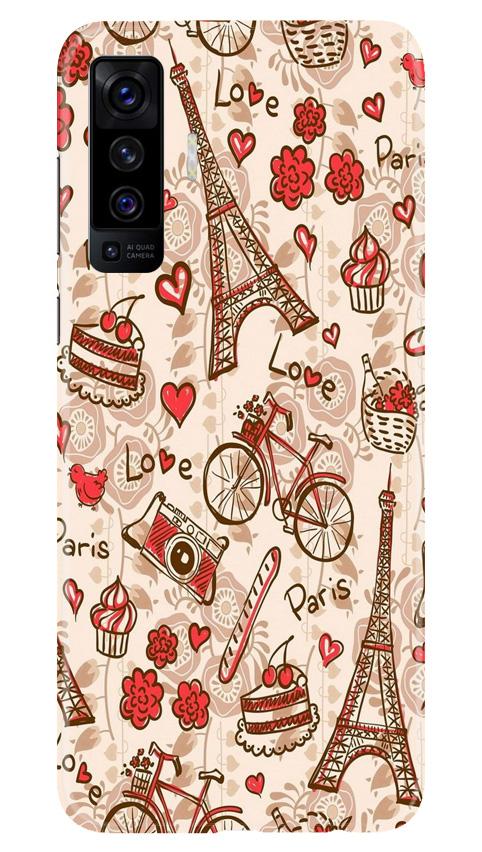 Love Paris Case for Vivo X50  (Design - 103)