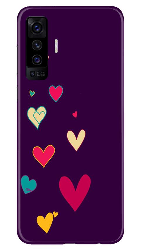 Purple Background Case for Vivo X50  (Design - 107)