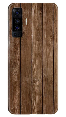 Wooden Look Mobile Back Case for Vivo X50  (Design - 112)