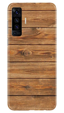 Wooden Look Mobile Back Case for Vivo X50  (Design - 113)