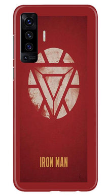 Iron Man Superhero Mobile Back Case for Vivo X50  (Design - 115)
