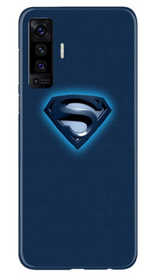 Superman Superhero Mobile Back Case for Vivo X50  (Design - 117)