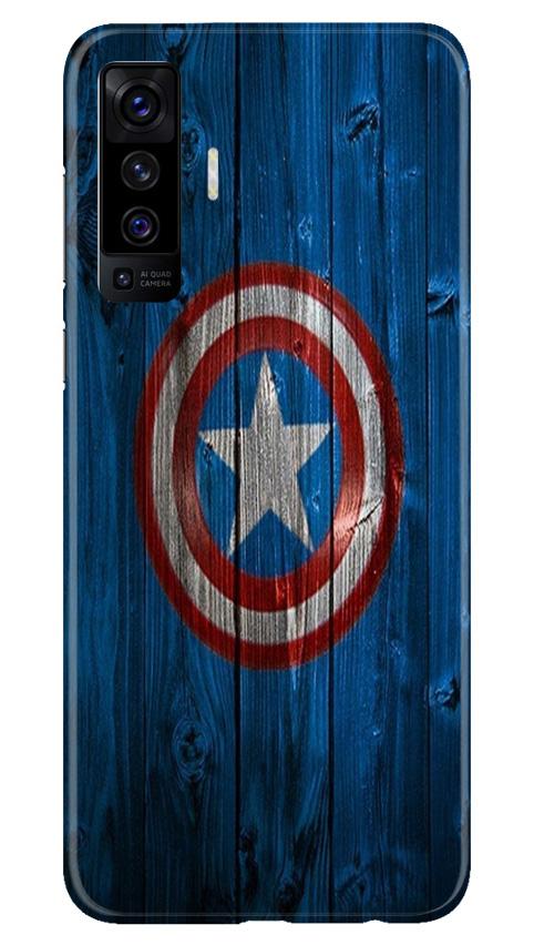 Captain America Superhero Case for Vivo X50  (Design - 118)