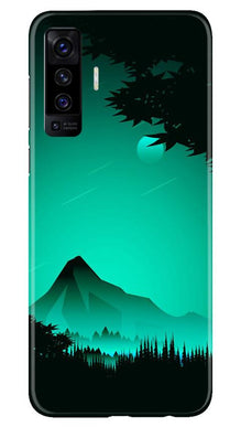 Moon Mountain Mobile Back Case for Vivo X50 (Design - 204)