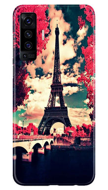 Eiffel Tower Mobile Back Case for Vivo X50 (Design - 212)