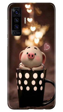 Cute Bunny Mobile Back Case for Vivo X50 (Design - 213)