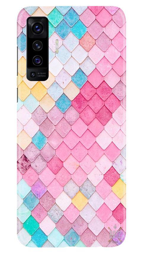 Pink Pattern Case for Vivo X50 (Design No. 215)