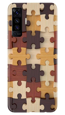 Puzzle Pattern Mobile Back Case for Vivo X50 (Design - 217)