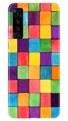 Colorful Square Mobile Back Case for Vivo X50 (Design - 218)