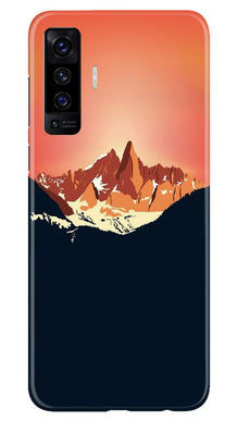 Mountains Mobile Back Case for Vivo X50 (Design - 227)