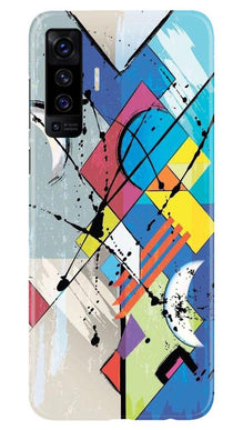 Modern Art Mobile Back Case for Vivo X50 (Design - 235)