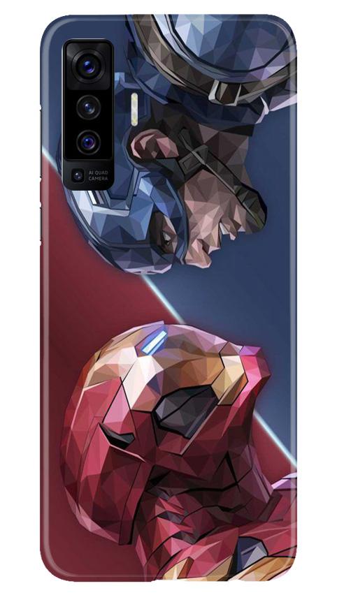 Ironman Captain America Case for Vivo X50 (Design No. 245)