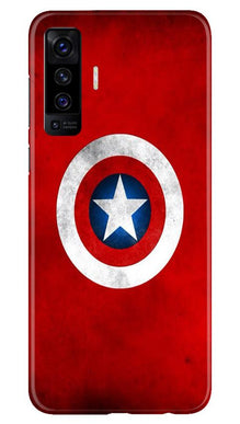 Captain America Mobile Back Case for Vivo X50 (Design - 249)