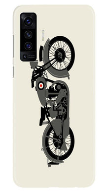MotorCycle Mobile Back Case for Vivo X50 (Design - 259)