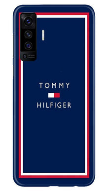 Tommy Hilfiger Mobile Back Case for Vivo X50 (Design - 275)