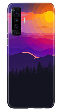Sun Set Mobile Back Case for Vivo X50 (Design - 279)