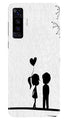 Cute Kid Couple Case for Vivo X50 (Design No. 283)
