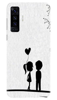 Cute Kid Couple Mobile Back Case for Vivo X50 (Design - 283)