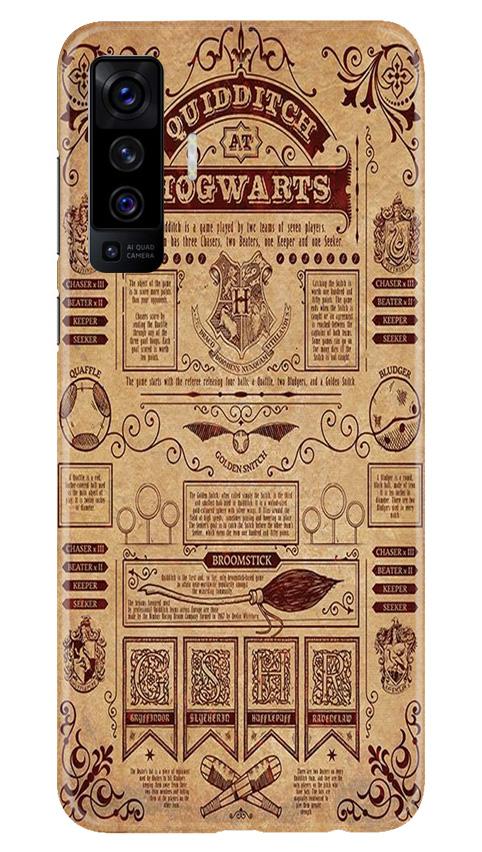 Hogwarts Mobile Back Case for Vivo X50 (Design - 304)
