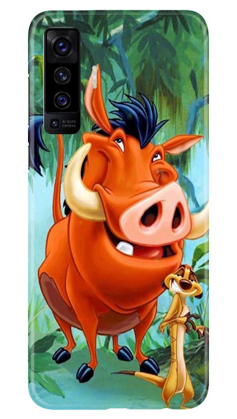 Timon and Pumbaa Mobile Back Case for Vivo X50 (Design - 305)