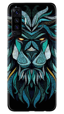 Lion Mobile Back Case for Vivo X50 (Design - 314)
