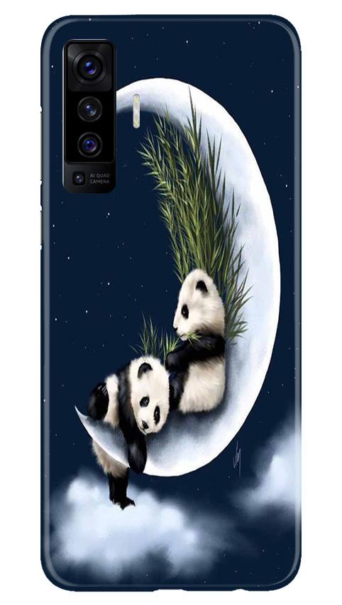 Panda Moon Mobile Back Case for Vivo X50 (Design - 318)