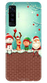 Santa Claus Mobile Back Case for Vivo X50 (Design - 334)