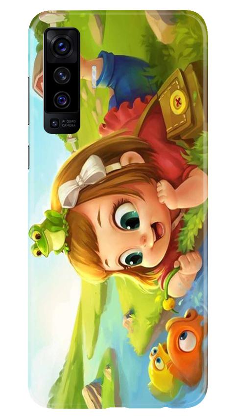 Baby Girl Mobile Back Case for Vivo X50 (Design - 339)