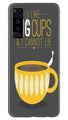 Big Cups Coffee Mobile Back Case for Vivo X50 (Design - 352)