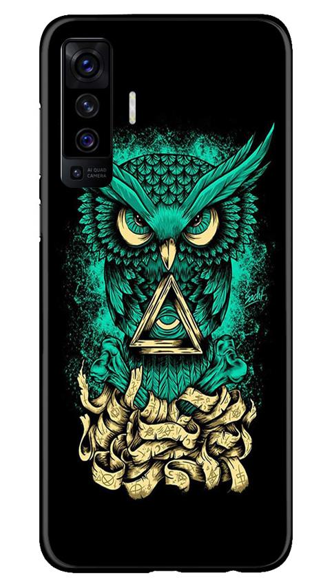 Owl Mobile Back Case for Vivo X50 (Design - 358)