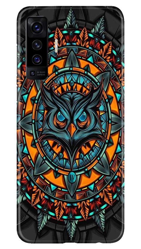 Owl Mobile Back Case for Vivo X50 (Design - 360)