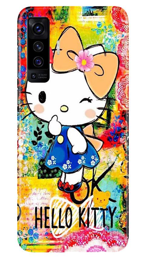 Hello Kitty Mobile Back Case for Vivo X50 (Design - 362)