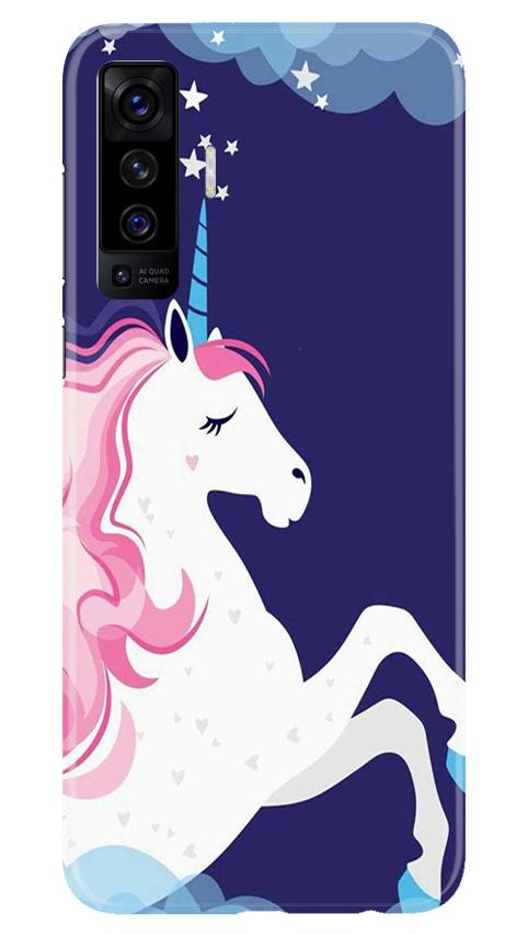 Unicorn Mobile Back Case for Vivo X50 (Design - 365)