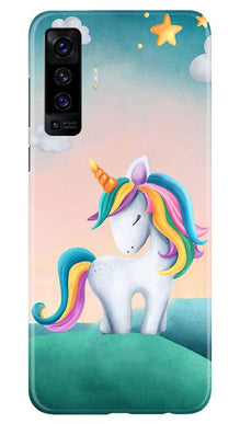Unicorn Mobile Back Case for Vivo X50 (Design - 366)